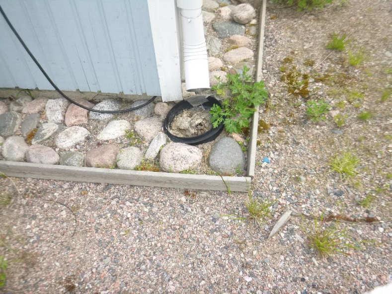 11 8. Sadevesien poistojärjestelmä ja salaojat HAVAINNOT Tarkastuksessa edellisen omistajan tekemästä lisäliitteestä saadun tiedon perusteella etu-/yläpihan osuudelle olisi asennettu salaojat