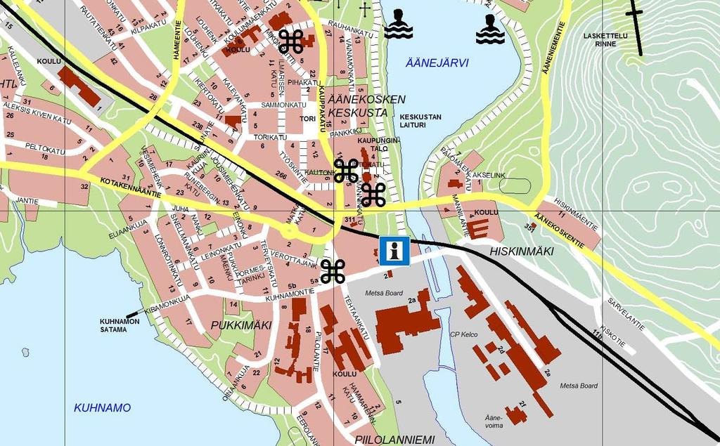 ILMANLAADUN MITTAUSASEMAT JA MITATTAVAT EPÄPUHTAUDET ÄÄNEKOSKELLA VUONNA 2018 13 Mittausasema Edustavuus NOx PM 10 TRS SO2 Hiskinmäki teollisuus/liikenne(esikaupunki) x x x x Hiskinmäki: NO x, PM 10,
