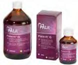 nro 422237 80 ml Palavit 55 VS korjausakryylineste Til.nro 422238 45 ml Palavit 55 VS Palavit G on kylmäpolymerisoituva esteettinen korjausakryyli yleiskäyttöön. Väri A3,5 Til.nro 422239 Väri A3 Til.
