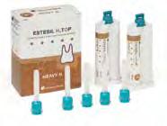 x 50 ml, 6 sekoituskärkeä Estesil H 2 TOP Putty Soft Työskentelyaika 2,00 min Kovettumisaika suussa 3,30 min nro 44100 2 x 300 ml käsisekoitteinen
