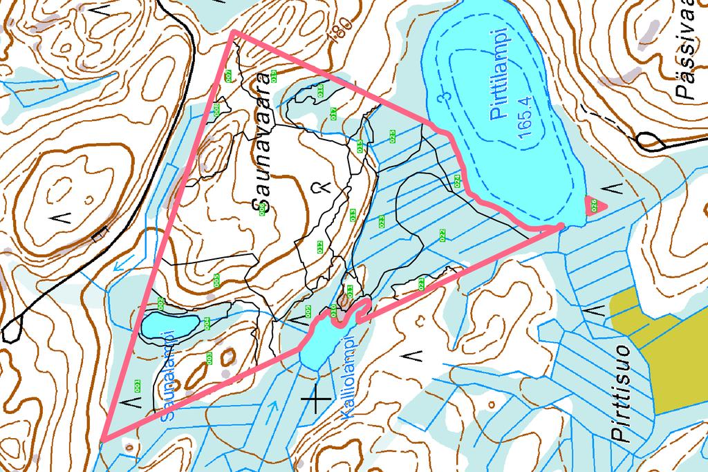 Omistaja: Kunta: LIEKSA Metsätila: SAUNAVAARA Kiinteistönumero: 422-415-34-3