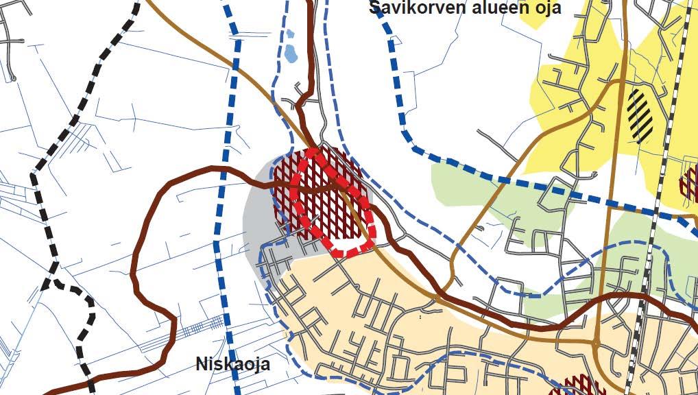 Kempeleen asemakaavan muutos 8 Kortteli 8093 tontti 6 Ote Kempeleen hulevesien hallintasuunnitelman liitekartasta.