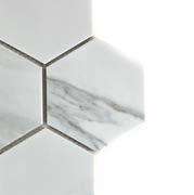 Lattialaatat ABL Hexagon White Hexagon Grey Hexagon Black HUH Mosaik