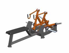 Kokonaispaino 216 kg 5Flat Incline Bench A31 Pituus 1330 mm
