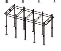 pallonheittokohde. Police-rack Mitat 1180 x 1800 x 2700 mm.