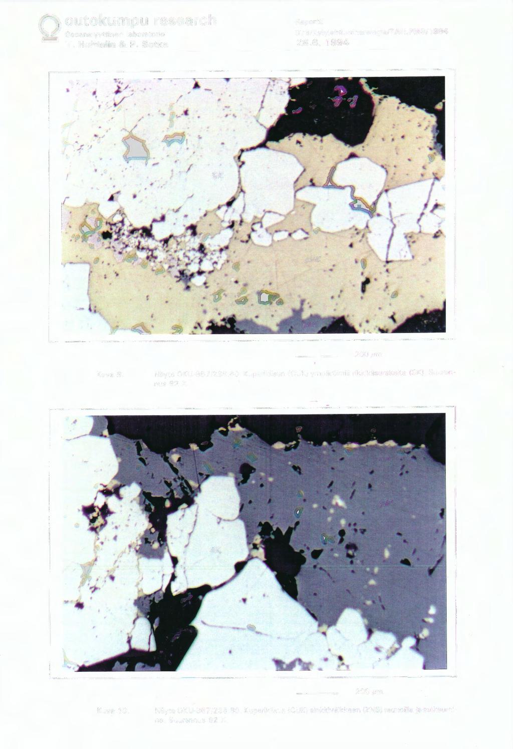 073/Kylylahti,mineralogia/TAH,PMS/1994 28.6. 1994... ;--.