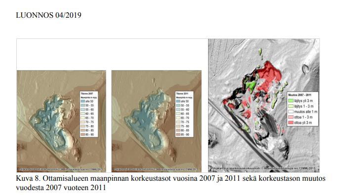 Maa-ainesten ottaminen opas 2019 Kaukokartoitusmenetelmistä on merkittävää hyöty maa-ainestenottoalueilla, koska niillä tapahtuu