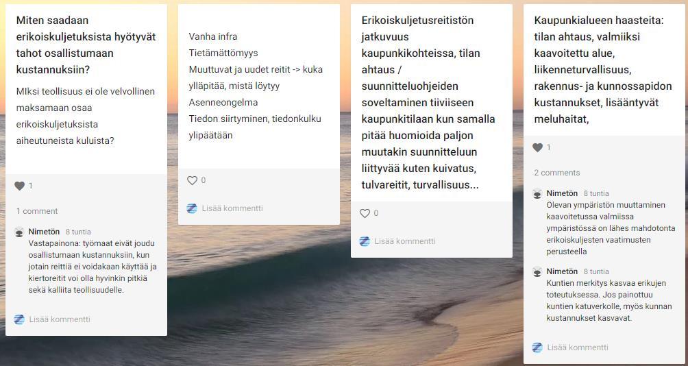 Kommentti: Reittitietoja täydennetään parhaillaan Tierekisteriin, mutta paljon tietoa puuttuu vielä.