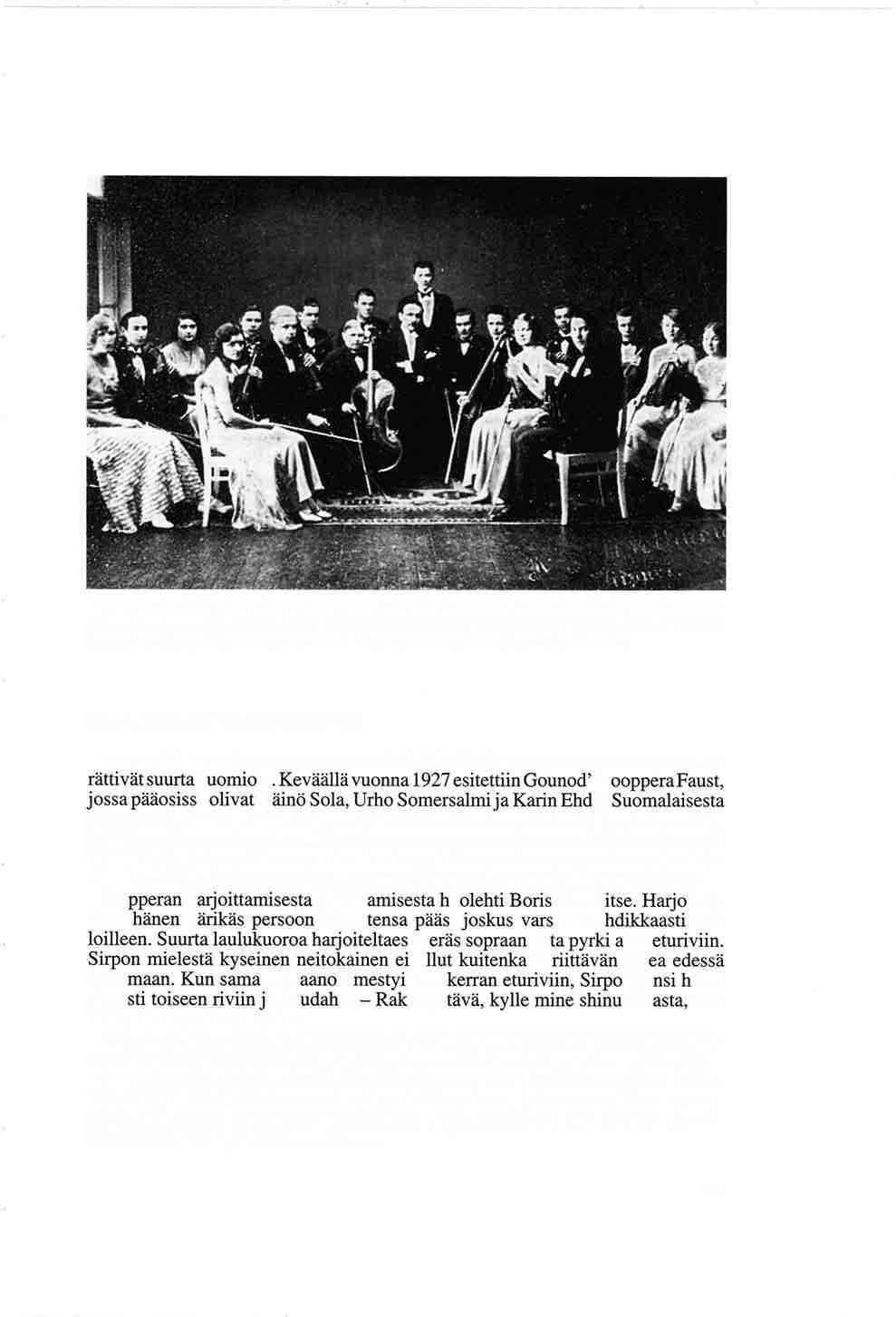 Viipurin Musiikkiopiston kamariorkesteri, joka oli viulutaituri Bronislaw Hubermanin kanssa Länsi-Euroopan kiertueella 1932.