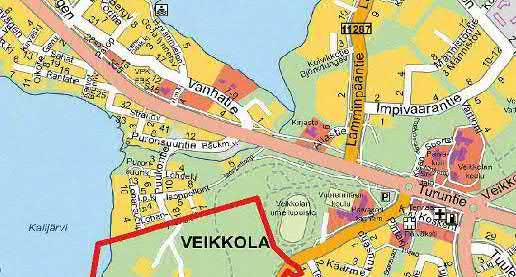 Kirkkonummen kunta Pohjoinen kirkkonummi Veikkolanpuro II asemakaavan hankekortti Hankkeen kuvaus puiston alueella varataan reitit