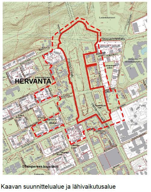 Meluselvitysraportti 2/14 1 Lähtökohdat 1.1 Johdanto Tampereen kaupungin Hervannan kaupunginosassa on käynnissä asemakaavan muutostyö.