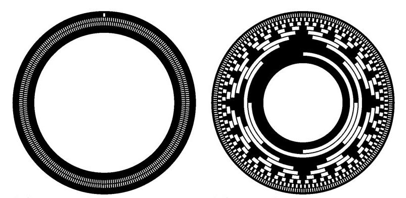 22 Figure 12. Left: incremental encoder, right: absolute encoder 3.5.2 Absolute Encoders Absolute encoders provide unique position values and maintain position information when power is turned off.
