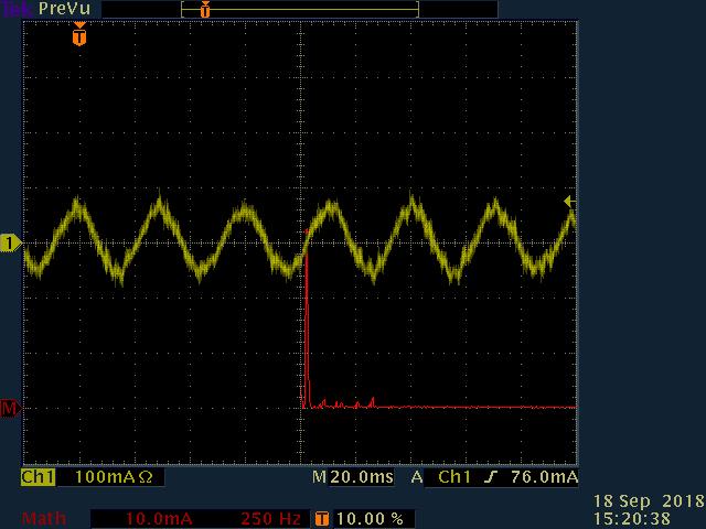 Positioning tests of 10 degrees were performed in an average rise time of 11 ms and average settling time of 16 ms.