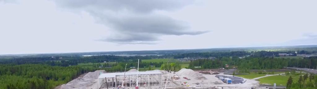 24 Kuva 7. Yleiskuva työmaasta louhintatyön loppuessa (Partanen 2017).