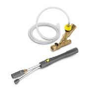 For use with mobile and stationary high-pressure and HDS pressure cleaners for cleaning or