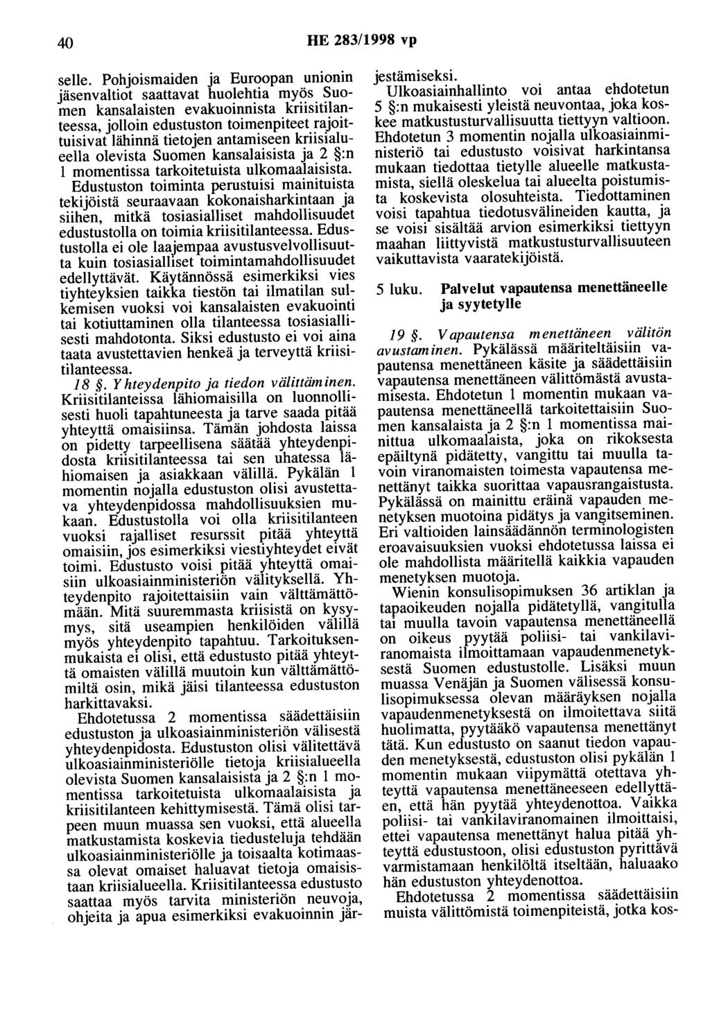 40 HE 283/1998 vp selle.