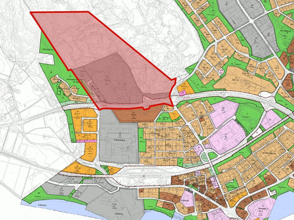 Asemakaava Alueella on voimassa Vammalan kaupungin valtuuston 19.6.2000 hyväksymä asemakaava. Osalla suunnittelualuetta ei ole asemakaavaa.