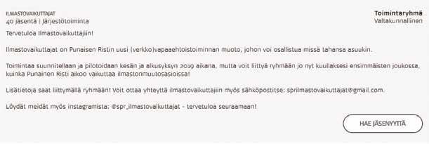 NUORISO - JA JÄRJESTÖTOIMINTA Valtakunnallisen nuorisotoimikunnan toukokuun kokouksesta Nuorten tapaaminen Tampereella 4.-6.10.2019 Tapaaminen on tarkoitettu aktiivisille nuorille vapaaehtoisille.