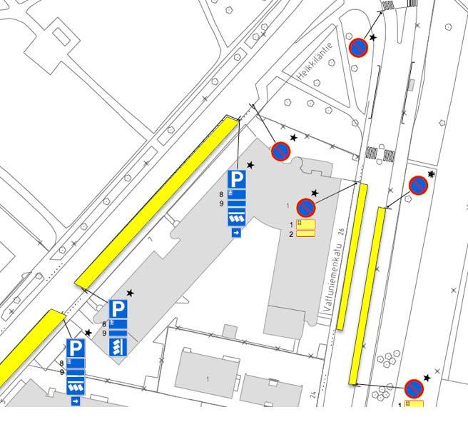 LIIKENNEYHTEYDET JAPYSÄKÖINTI JULKINEN LIIKENNE Metro noin 500 m Bussilinja keskustaan kiinteistön vieressä Lisää bussilinjayhteyksiä metroasemalta Kadunvarsipysäköintimahdollisuus rakennuksen