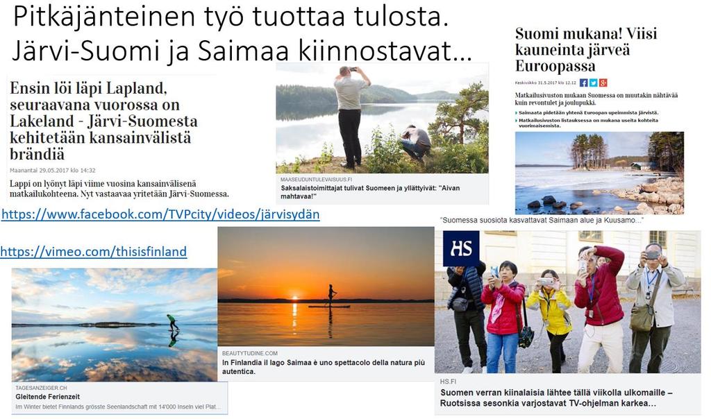 Kulttuurista elinvoimaa Järvi-Suomeen Nostaa Savonlinnan ja Saimaan alueen elinvoimaa kulttuurin kautta Tekee Saimaan alueen monipuolista kulttuuritarjontaa näkyväksi ja vahvistaa sitä
