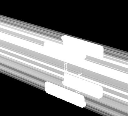 *Nosturin huoltosuunnitelmaa ja takuuehtoja on noudatettava. UNIQUE STEEL PROFILE JOINT Chamber tubes and square nuts guide the profiles together.