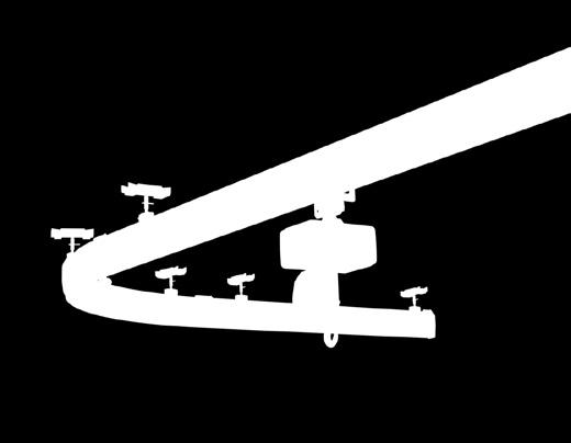 The push trolley has an integrated rubber buffer to both directions.