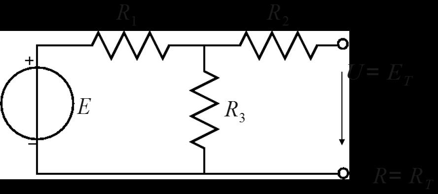 Theveninin lähteen vastuksen R T arvo