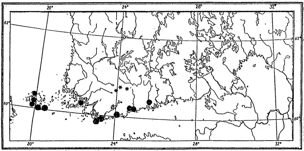 34 Harvalukuisina tai yksittäin suolta tavattiin seuraavat lajit: Holocentropus dubius, Molanna angustata, Ecnomus tenellus, Ceraclea dissimilis, Limnephilus centralis, L. diphyes (2 exx; 14.7.), L.