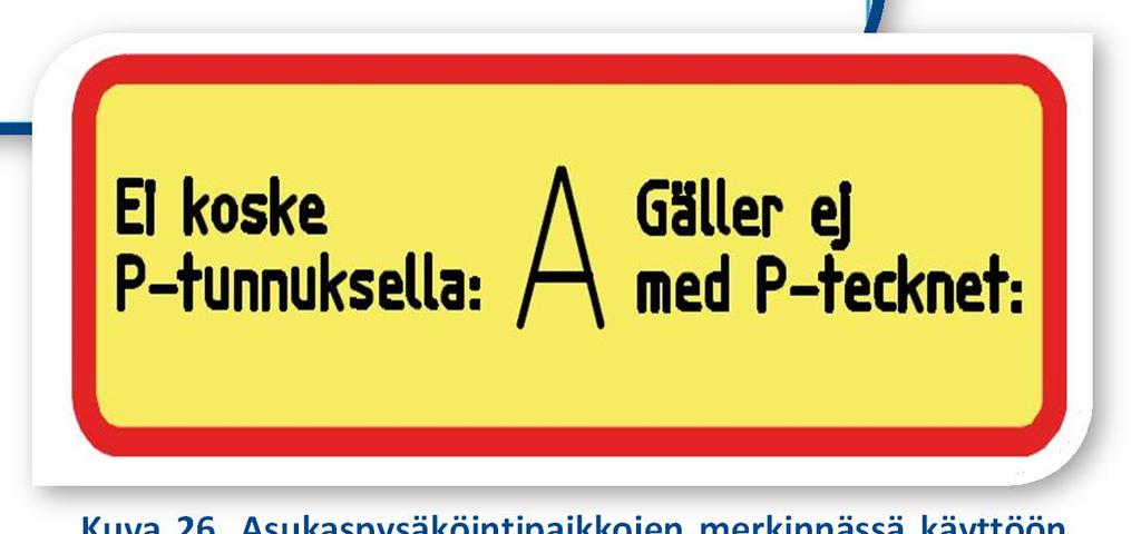 Uusi lisäkilpi Asukaspysäköintipaikkoja osoittava lisäkilpi uudistetaan. Vanha lisäkilpi on ollut tekstimuotoinen, ja eri liikennemerkkien valmistajien vuoksi siitä on useita erilaisia versioita.