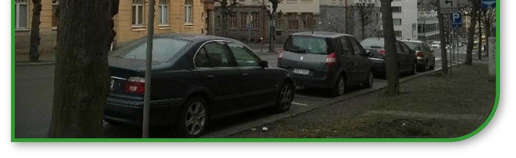 kadunvarren pysäköintipaikoista oli tyhjänä ja kuinka suuressa osassa oli pysäköity asukas- tai yrityspysäköintiluvalla.