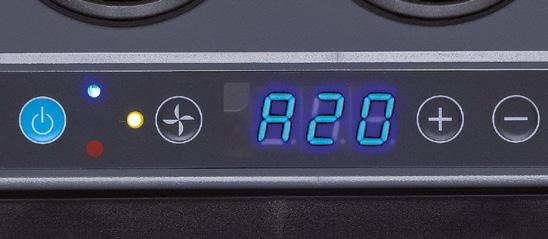 kompressori on käynnissä 5 Toimintatilan valinta 6 Digitaalinen tilanäyttö 7 Lämpötilan