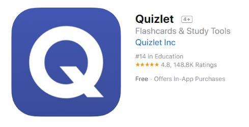muotoon. Quizlet (ios, Android, ilmainen) Sovelluksella tehdään omia tai hyödynnetään toisten tekemiä opiskelukortteja.