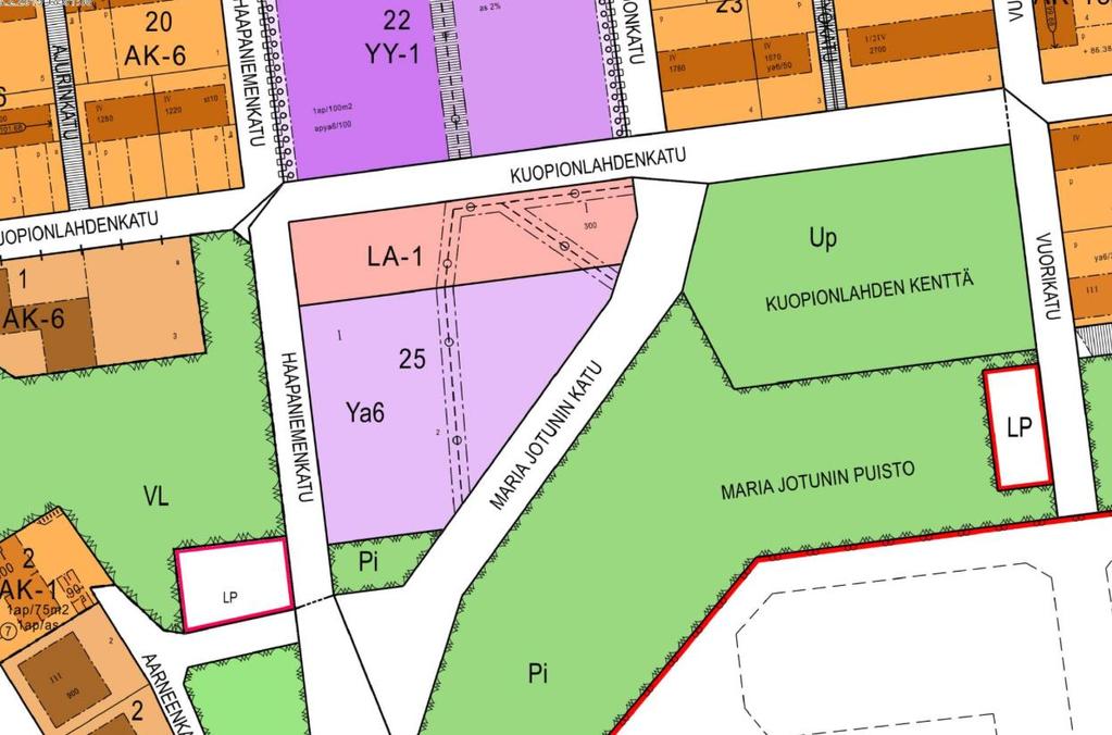 HOTELLI- JA KONGRESSIKESKUS 10 Asemakaava: Suunnittelualueen sisälle jää kuusi aikavälillä 1976 2005 voimaan tullutta asemakaavaa.