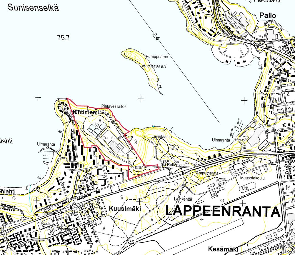 1 1. JOHDANTO Lappeenrannan Huhtiniemen alueelle laaditaan asemakaavaa. Kaavan selvitysalue on kooltaan noin 25 hehtaaria ja se sijoittuu Huhtiniemen liikuntakeskuksen ympäristöön.