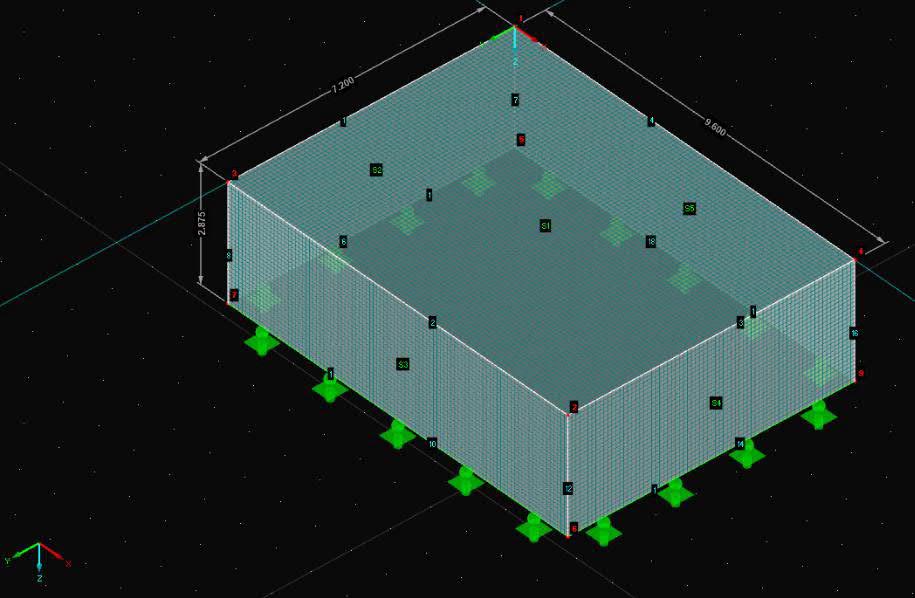 43 7. LASKENTA RFEM-OHJELMALLA Esimerkkilaskennan suorittamiseen FEM-ohjelmalla (Finite Element Method) käytetään Dlubal Software:n kehittämää RFEM 5 -ohjelmaa.