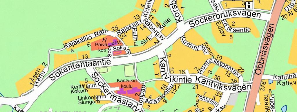 LIIKENNETURVALLISUUDEN NYKYTILA Sokeritehtaantiellä on vuosina 2013-2017 tullut poliisiin tietoon 2 loukkaantumiseen johtanutta onnettomuutta ja 6 omaisuusvahinkoon johtanutta onnettomuutta.