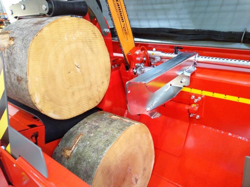 Pudotuslevyjen käyttötarve riippuu halkaistavan puun paksuudesta ja pituudesta.