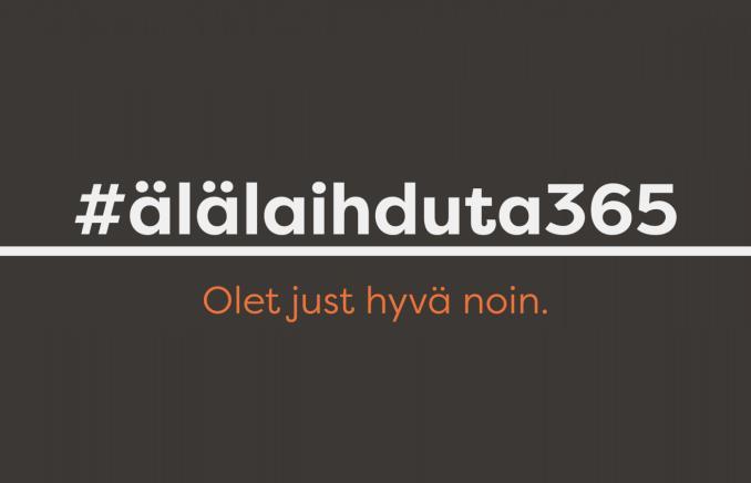 Mitä Älä laihduta -päivänä tapahtuu ja missä? Syömishäiriöliitto SYLI viettää Älä laihduta -päivää somekanavillaan facebookissa, instagramissa ja twitterissä.