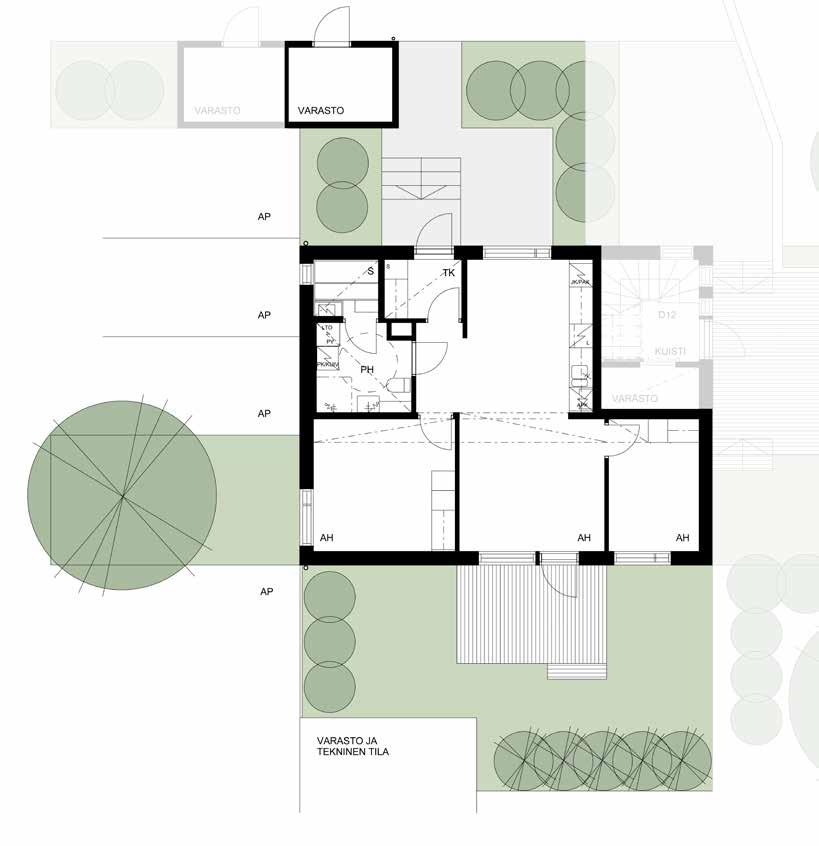 3huonetta & keittiö ja sauna 60,5 m2 JM pidättää oikeuden muutoksiin.