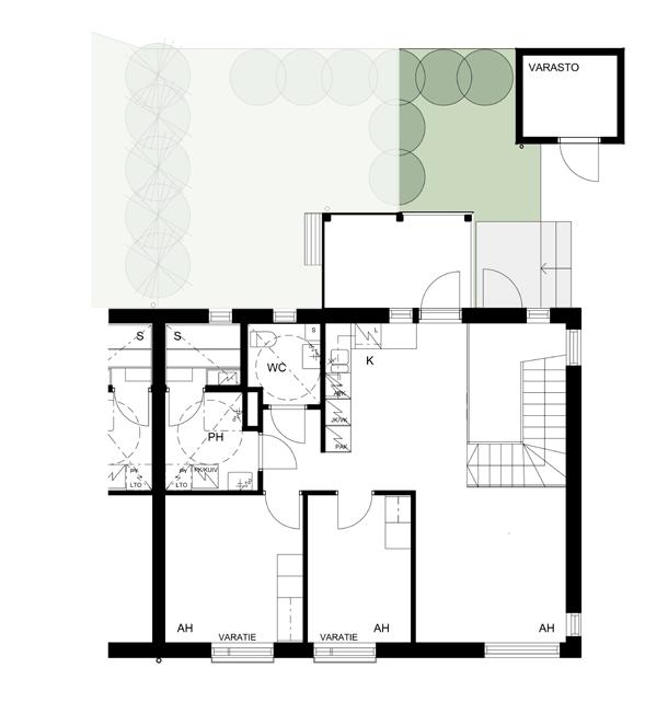 3huonetta & keittiö ja sauna 69,5 m2 Katettu suojaisa parveke.