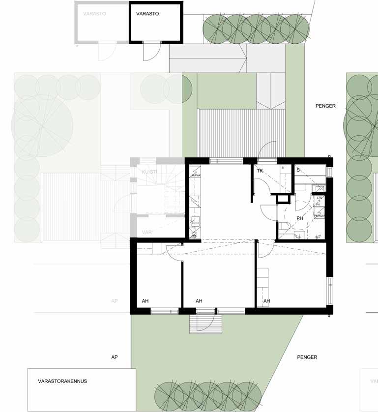 3huonetta & keittiö ja sauna 60,5 m2 JM pidättää oikeuden muutoksiin.
