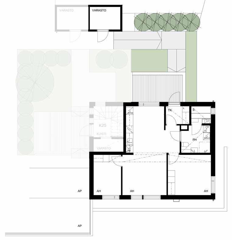 3huonetta & keittiö ja sauna 60,5 m2 JM pidättää oikeuden muutoksiin.