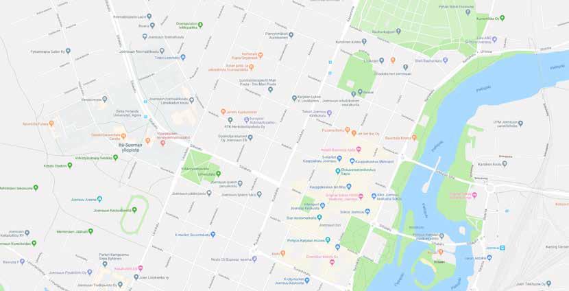 LUONTO JA KEUSTA LÄHELLÄ Joensuun Maisterin erinomainen sijainti aivan yliopistokampuksen tuntumassa takaa, että aktiivinenkin arki sujuu vaivattomasti.