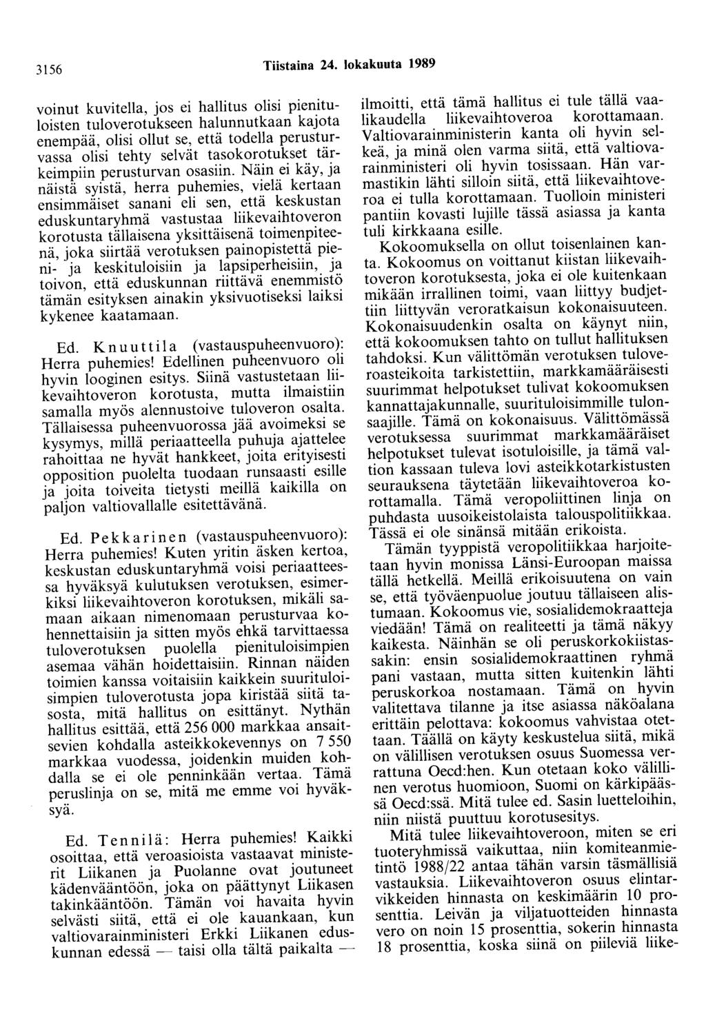 3156 Tiistaina 24.
