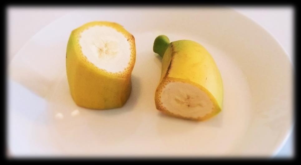 5. Tietoisen syömisen harjoitus: Kylläisyyden tunteen havainnoiminen banaanin avulla - Pyydä lapsia arvioimaan kylläisyydentunnettaan kylläisyysmittarilla.