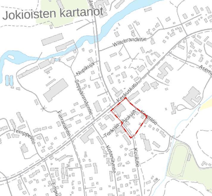 OSALLISTUMIS- JA ARVIOINTISUUNNITELMA Tämä osallistumis- ja arviointisuunnitelma esittelee Jokioisten keskustan Ajokujan alueen asemakaavan muutoksen laadinnan lähtökohtia, sisältöä ja tavoitteita