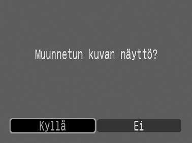 4 Valitse [OK] ja paina - painiketta. Viimeksi tallennettu kuva, joka on muunnettu käyttämällä My Colors -tehostetta, on alimpana luettelossa.