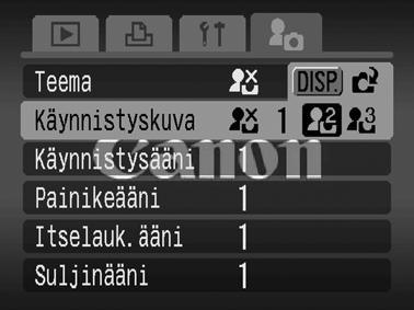 Minun kamerani -asetusten rekisteröiminen Voit lisätä muistikortille tallennettuja kuvia ja ääniä Minun kamerani -asetuksiksi - ja -valikkovaihtoehtoihin.