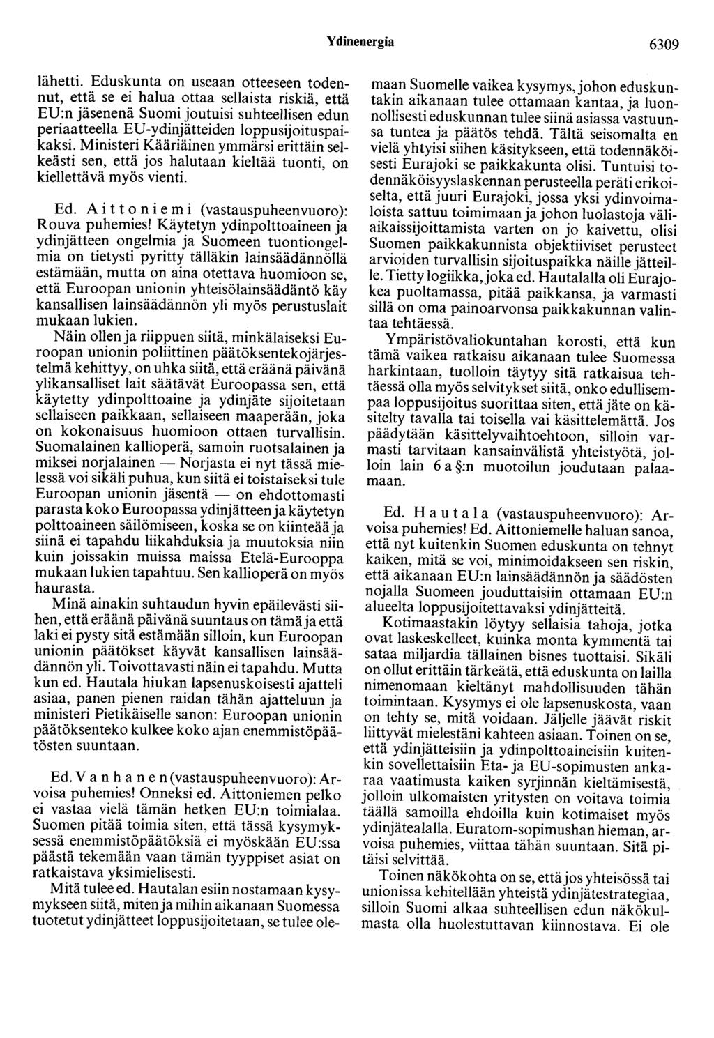 Ydinenergia 6309 lähetti.