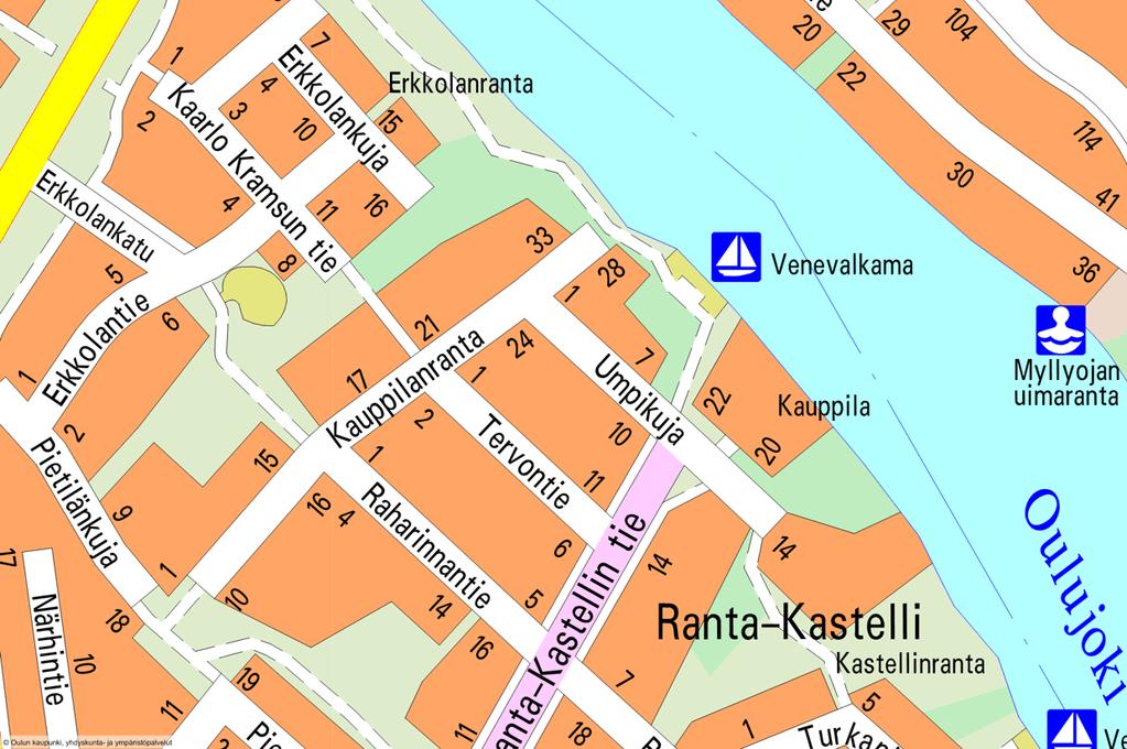 Sivu 2 Asemakaavan selostus 16.5.2016 päivättyyn Oulun kaupungin Oulunsuun (22.